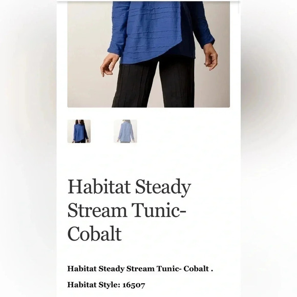 HABITAT. Linen blend,Faux wrap top,tunic,Pullover,cowl neck,loose,PTP 22”   NWT - Picture 11 of 15